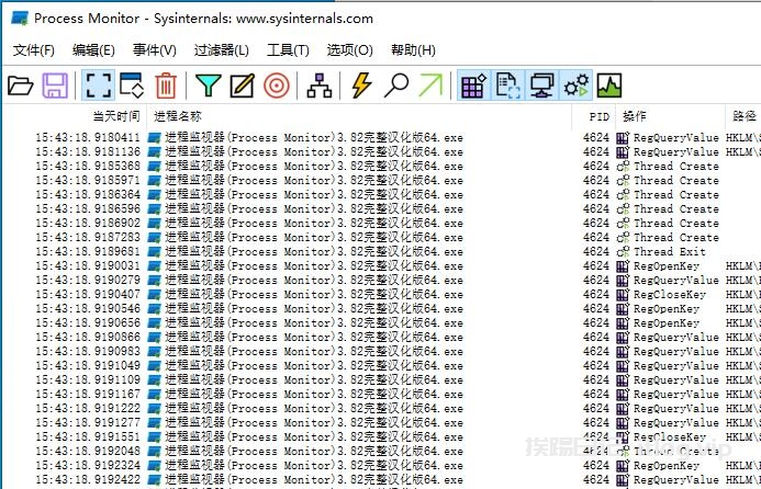 进程监视器(Process Monitor)3.82完整汉化版
